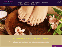 Tablet Screenshot of botaniqueskinandspa.com